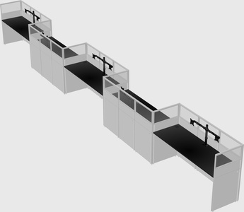 Rectangular cubicles