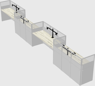 Rectangular cubicles