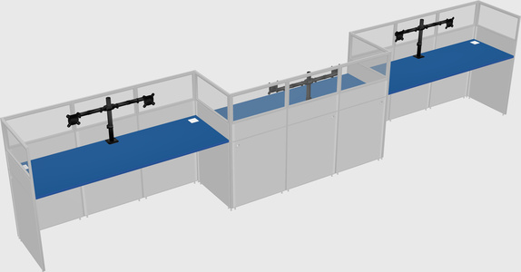 Rectangular cubicles