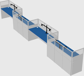 Rectangular cubicles