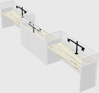 Rectangular cubicles