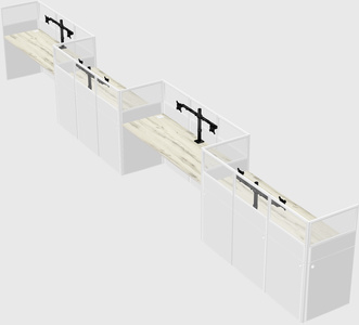 Rectangular cubicles