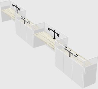 Rectangular cubicles