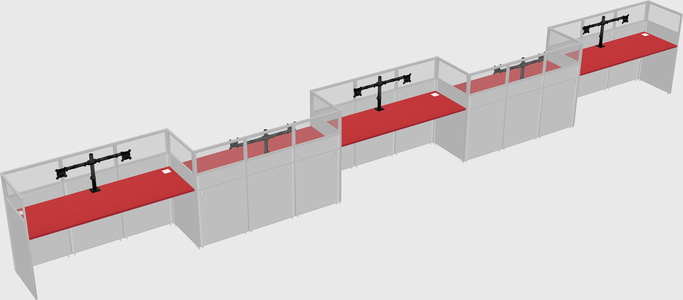 Rectangular cubicles