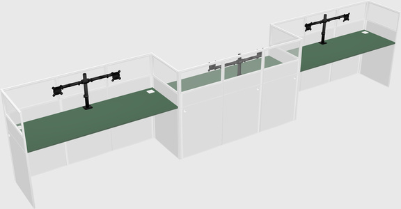 Rectangular cubicles