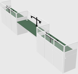 Rectangular cubicles