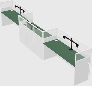Rectangular cubicles