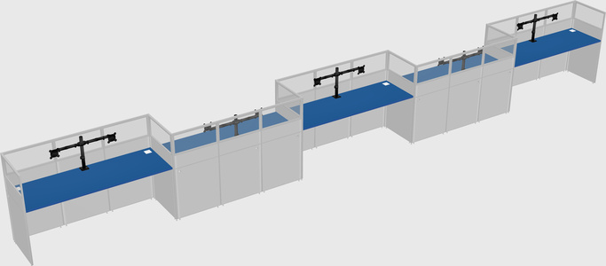 Rectangular cubicles