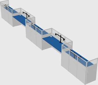 Rectangular cubicles