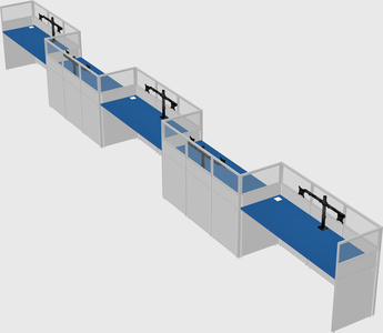 Rectangular cubicles