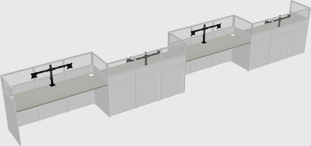 Rectangular cubicles