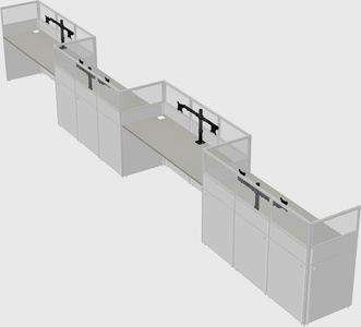 Rectangular cubicles