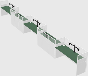 Rectangular cubicles