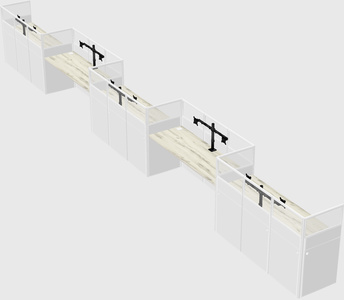 Rectangular cubicles