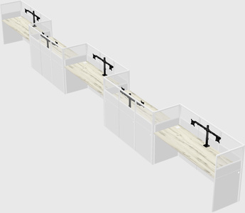 Rectangular cubicles