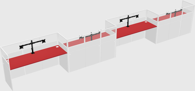 Rectangular cubicles