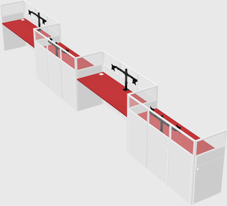 Rectangular cubicles