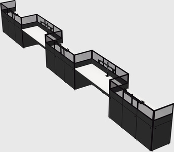 Rectangular cubicles