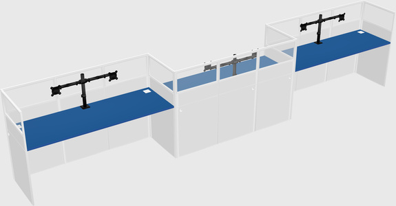 Rectangular cubicles