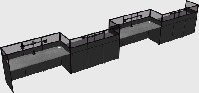 Rectangular cubicles