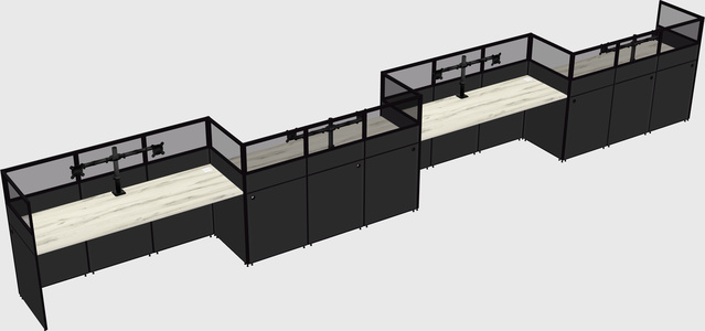 Rectangular cubicles