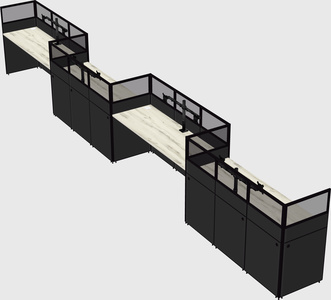 Rectangular cubicles