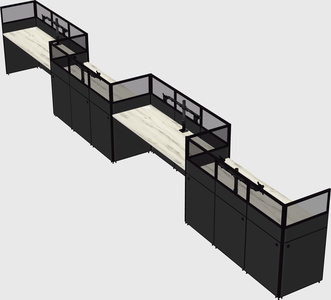 Rectangular cubicles