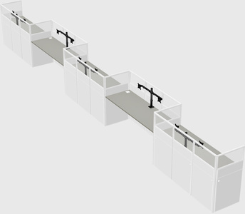 Rectangular cubicles