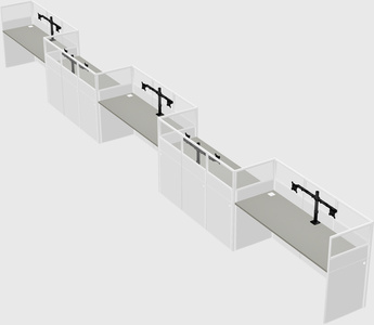 Rectangular cubicles