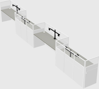 Rectangular cubicles