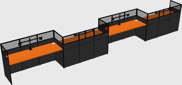 Rectangular cubicles