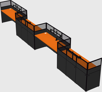 Rectangular cubicles
