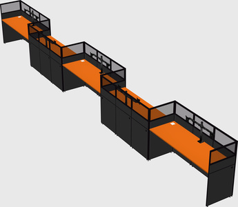 Rectangular cubicles
