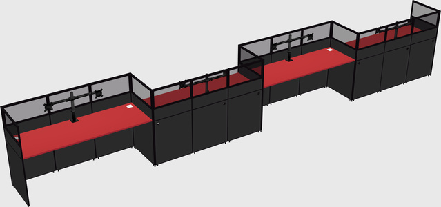 Rectangular cubicles