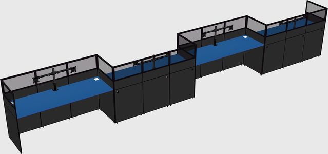 Rectangular cubicles