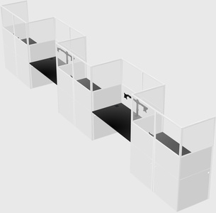 Rectangular cubicles