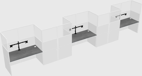 Rectangular cubicles