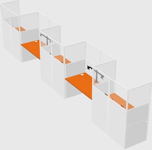 Rectangular cubicles