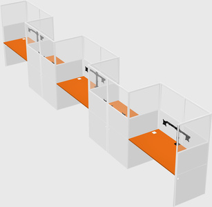 Rectangular cubicles