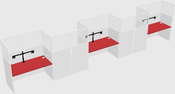 Rectangular cubicles