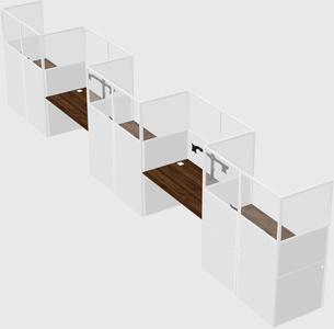 Rectangular cubicles