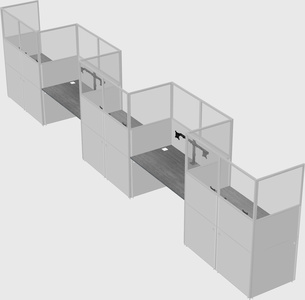 Rectangular cubicles