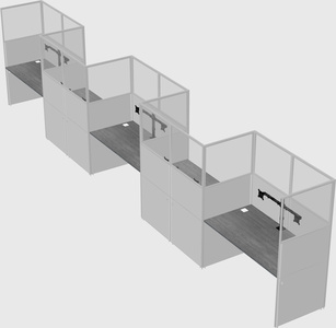 Rectangular cubicles