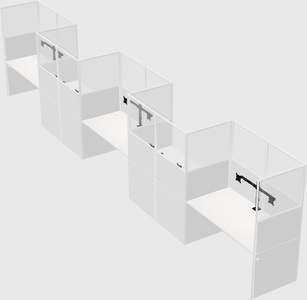 Rectangular cubicles