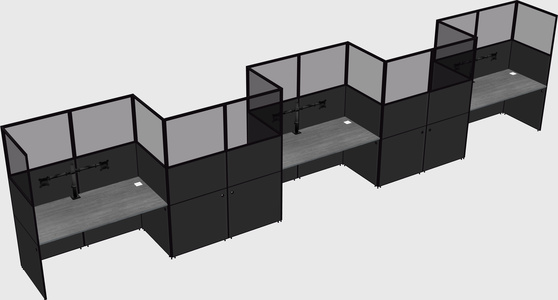 Rectangular cubicles