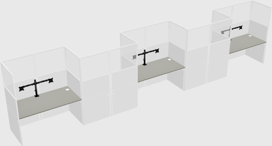 Rectangular cubicles