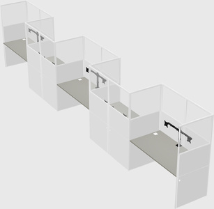 Rectangular cubicles