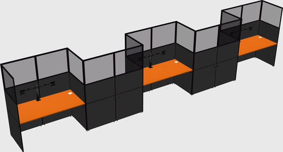 Rectangular cubicles