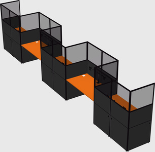 Rectangular cubicles