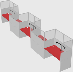 Rectangular cubicles